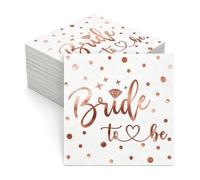 40 servilletas de Bride to be JGA Team Bride to be con motivo de oro rosa, decoración de mesa para despedida de soltera, Bride to be Deko & JGA Accesorios para la boda