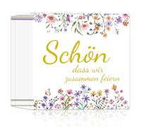 40 servilletas de cumpleaños, servilletas con flores bonitas que celebramos juntos, para decoración de mesa, bodas, aniversarios, fiestas en el jardín, bautizos, comuniones, 33 x 33 cm