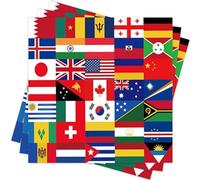40 servilletas de la bandera internacional del mundo, vajilla para el Día del 80 aniversario, fiesta temática de la Copa Mundial de la Copa del Mundo, Europa, Festival Internacional, Deportes, Eventos