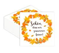 40 servilletas otoñales de 33 x 33 cm, servilletas de agradecimiento con texto en alemán «Schön, dass wir zusammen feiern Tischdeko für Herbst Geburtstag Thanksgiving Day Party