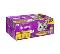40 sobres x 85 g Whiskas Comida Húmeda Gelatina Aves de Corral para gatos