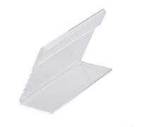 40 soportes de acrílico transparente para tarjetas de nombre y etiquetas, diseño en forma de L que garantiza estabilidad para mostrar información importante en negocios o minoristas (4 x 6 cm)