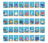 40 Tarjetas de Afirmación para Niños, Notas Inspiradoras Tarjetas de Afirmaciones Positivas Notas de Papel de Animales para Niños Adolescentes Superación Personal Autoestímulo