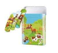 40 tiras de tiritas, semitransparentes, reutilizables, caja de zinc, 2 unidades