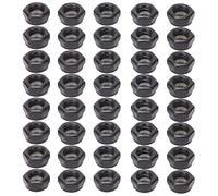 40 tuercas ejes para monopatín, kit hardware para monopatín acero al carbono, cobertura de soporte de repuesto universal scooter al aire Longboard (Negra)