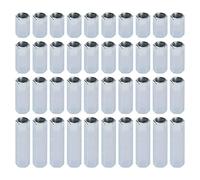 40 tuercas hexagonales de caña larga M8 tuercas largas, M8, tuercas hexagonales, tuerca de caña de acero al carbono, tuerca hexagonal galvanizada para equipo de oficina doméstica