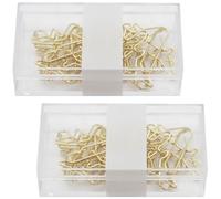40 Uds Clip de de Metal para aviones, Clip organizador de archivos de 38x30mm, marcadores de página, Clips para documentos, cuaderno, Clips de artesanales