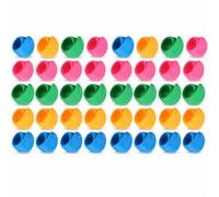 40 Uds. De Bobinas Coloridas De Silicona, Clip para Abrazar Carretes, Duradero y Reutilizable,Clipes de Suporte de Bobina,Organiza y Mantiene Ordenado el Hilo De Coser
