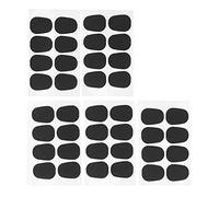 40 Uds. Moutiece cojines parches almohadillas accesorio para clarinete de saxofón Alto Tenor, negro 0,8mm, mejora el rendimiento cómodo (0.3mm)