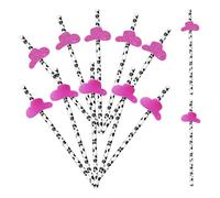 40 Uds. Pajitas De Elemento Vaquero, Pajitas De Papel Decorativas Para Fiesta, Pajitas Bonitas, Pajitas Creativas, Suministros Para Fiestas