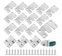 40 unidades (20 pares) para colgar marcos de fotos de carga pesada, soporte oculto para montaje en pared, colgadores de cuadros entrelazados, de acero inoxidable, para muebles, muebles, marcos de