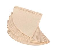 40 unidades Cono Coffee Dripper Cup Filtro de papel de madera, saludable y ambiental, disfruta del sabor puro sin tierra ni sedimentos. Hecho de papel natural, para el hogar, (V02)