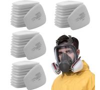 40 unidades de filtros de protección respiratoria, filtro de 3 m, filtro de inserción 5N11 CN, filtro de 3 m para protección respiratoria, algodón 5N11CN, filtro de algodón, para 6000 6100 6200 6800