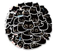 40 unidades lindas pegatinas de gato, pegatinas grandes, pegatinas dulces, pegatinas de vinilo impermeables para bicicleta, motocicleta, graffiti, monopatín, ordenador portátil, equipaje niños y niñas