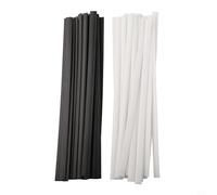 40 varillas de soldadura de plástico de 230 x 10 mm para reparación de TPO TEO PP negro blanco cinta plana alambre de soldadura con fibra de carbono para parachoques kayak juguetes