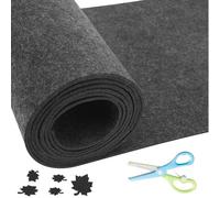 40 x 200 cm, fieltro autoadhesivo: fieltro autoadhesivo de 2 mm de grosor, color gris oscuro, cinta de fieltro autoadhesiva, adhesivo multiusos para forros de cajas, tapetes, marcos de fotos, patas de