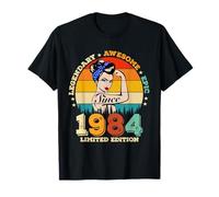 40 Year Old Legendary Since 1984 Awesome 40th Birthday Women Camiseta