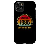 40 Years Old Forty 1986 Vintage 40th Birthday Party Envejecimiento Carcasa para iPhone 11 Pro
