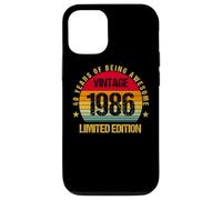 40 Years Old Forty 1986 Vintage 40th Birthday Party Envejecimiento Carcasa para iPhone 12/12 Pro