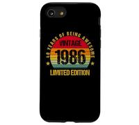 40 Years Old Forty 1986 Vintage 40th Birthday Party Envejecimiento Carcasa para iPhone SE (2020) / 7/8