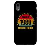 40 Years Old Forty 1986 Vintage 40th Birthday Party Envejecimiento Carcasa para iPhone XR