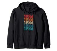 40 Years Old Gifts Vintage 1986 Funny 40th Birthday Retro Sudadera con Capucha