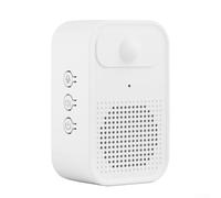 400/1500mah Welcome Door Sensor Store Greeter Voice Prompter Ding Dong Doorbell, para hogares, tiendas e instalaciones sanitarias (blanco 1500 mAH)
