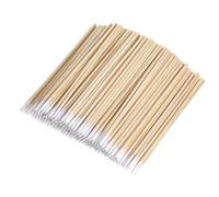 400 bastoncillos de algodón puntiagudos de madera aplicadores pequeños bastoncillos de algodón para tatuaje, cejas, belleza, maquillaje, uñas