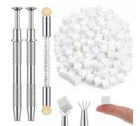 400 esponjas de arte de uñas, accesorios de diseño de uñas, accesorios para manicura ombre, esponjas suaves para arte de uñas, herramienta de representación para uñas profesionales, juego de pinceles