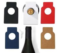 400 etiquetas de botella de vino para bodega, etiquetas colgantes de champán para notas de cata de nombre, año, accesorio de seguimiento de colección (etiquetas de botella azul marino)