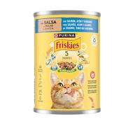 400 g Friskies Adult Salmón y Atún en Salsa lata para gatos
