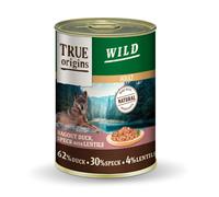 400 g True Origins Wild Adult Dados de Pato con Speck y Lentejas lata para perros