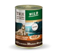 400 g True Origins Wild Adult Dados de Pollo con Speck y Espelta lata para perros