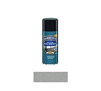 400 ml Hammerite directamente en oxidado metal de Laca protectora Spray Plata Gris, martillado