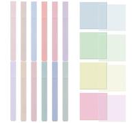 400 notas adhesivas transparentes, 12 resaltadores incluidos, notas autoadhesivas impermeables de 3 x 3 pulgadas, blocs de notas que cambian de color sensibles a las fotos para escribir, bloc de notas