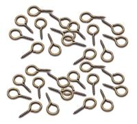 400 ojales de tornillo, ganchos de bronce para ojal, tornillos de ojal pequeños, 6 tornillos de ojo de cabra de metal de 13 mm, tornillos de ojo de ojo