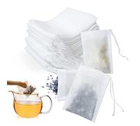 400 Piezas Bolsas Te, 7cm X 9cm Bolsas de Te Desechables con Cordón, Bolsas para Te, Bolsitas De Te para Té Fragante, Especias, Lavanda