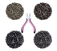 400 Piezas De Anillo De Extensión De Cabello Y 1 Pieza De Pinzas De Extensión De Cabello, Herramientas De Fabricación De Estilo De Cabello, Accesorios De Diseño De Estilo De Cabello.