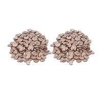 400 piezas de confeti en forma de corazón, tablero de densidad con reverso plano de madera; confeti para decoración de bodas DIY; virutas de madera grabadas para despedida de