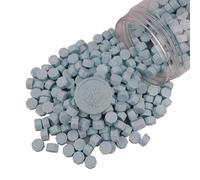 400 piezas de cuentas de cera para sello, cuentas de sello de cera PORXFLY ideales para invitaciones de boda, paquetes de vino, sobres de tarjetas, envoltorio de regalo (Océano azul)