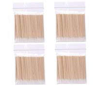 400 piezas de hisopos cosméticos puntiagudos, palitos de algodón con punta puntiaguda con punta de algodón aplicador cosmético de precisión