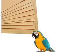 400 piezas de papel de grava para jaula de pájaros, 43 x 28 cm, forro de grava, papel de lija para moler pájaros, papel de lija fácil de limpiar, papel de calcio con arena marina para pájaros, loros