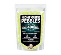 400 piezas de piedras luminosas para exteriores artificiales de colores | Piedras de luz de jardín para paisajes de estanque, patio, acera, terraza, acuario al aire libre
