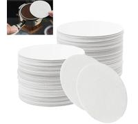 400 Piezas Filtros de Papel para Café Expreso, 58.5 mm Redondo Filtro de Café de Papel, Redondos Repuesto Filtros de Papels Sin Blanquear, Compatible con Aeropress Cafeteras Espresso (Blancos)