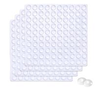 400 Piezas Lágrimas de Silicona Transparentes, 6x2mm Pies de Goma Autoadhesivos Antideslizantes, Topes Amortiguadores de Ruido, Almohadillas Protectoras para Muebles, Puertas, Ventanas, Cajones