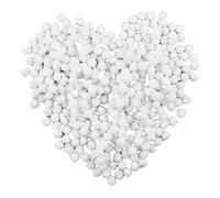 400 pompones blancos, 10 mm, pequeño pompón, juego de bolas de peluche, pompones de arte para manualidades creativas divertidas