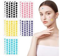 400 unidades de parches para granos Star, hojas parches para granos, parches hidrocoloides invisibles naturales 2 en 1 para el día y la noche, parches invisibles para granos absorbentes