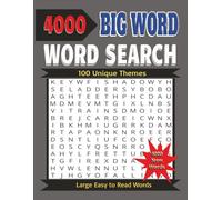 4000 Big Words Word Search for Adults: 100 Unique Puzzles with Large Easy to Read Letters