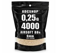 4000 Bolas Airsoft 0,25 g - 6 mm - AEG, AEP, Gas, CO2 y Muelle