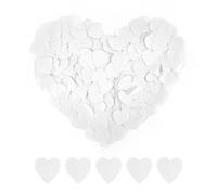 4000 piezas de confeti de amor blanco, lanzamiento de confeti de boda, decoración de confeti en forma de corazón, utilizado para decoración de bodas y fiestas de cumpleaños